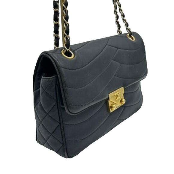 CHANEL Pre-Owned 2015-2016 Pagoda Flap shoulder bag AMAZING Full SET! NAVY - Picture 6 of 16